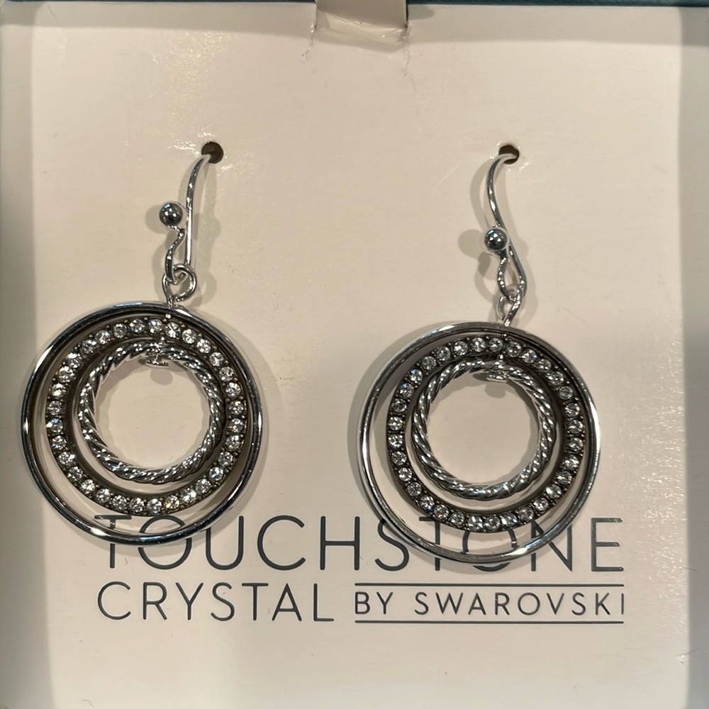 New Touchstone by Swarovski pieced earrings